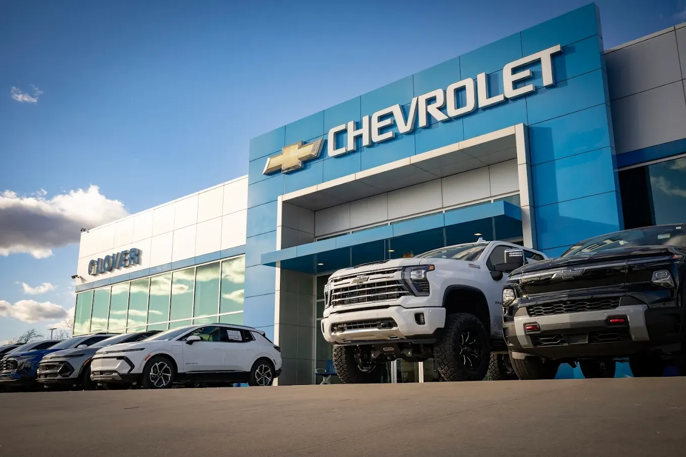Jim Glover Chevrolet business background image